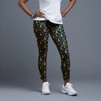 LETSFIND Women High Waist Winter Fitness Leggings, 3D Christmas Print Full Length Stretch Yoga & Casual Trousers