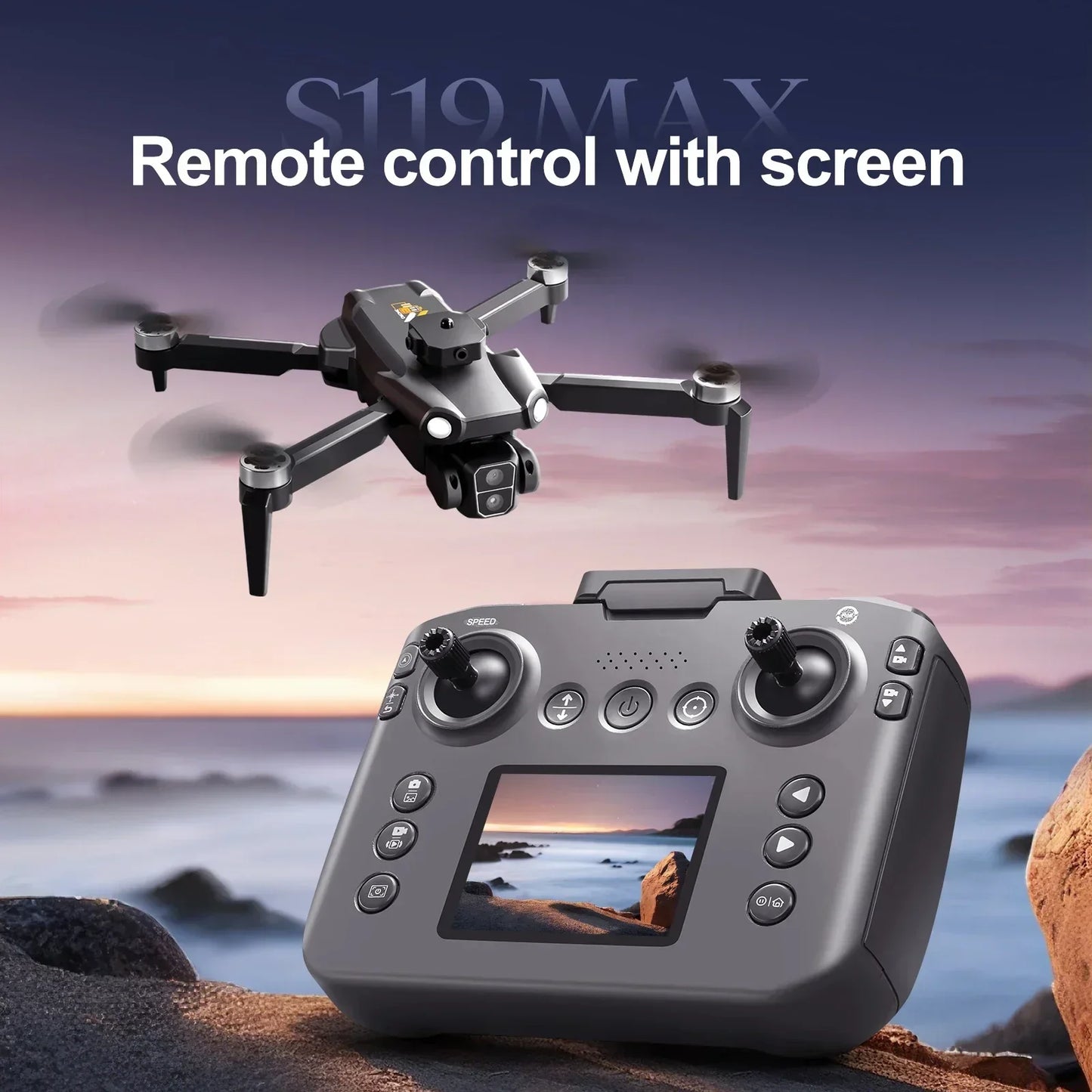 New S119 Mini Drone – 8K Dual Camera, 5G WIFI, Smart Obstacle Avoidance, FPV, Brushless Motor RC Quadcopter