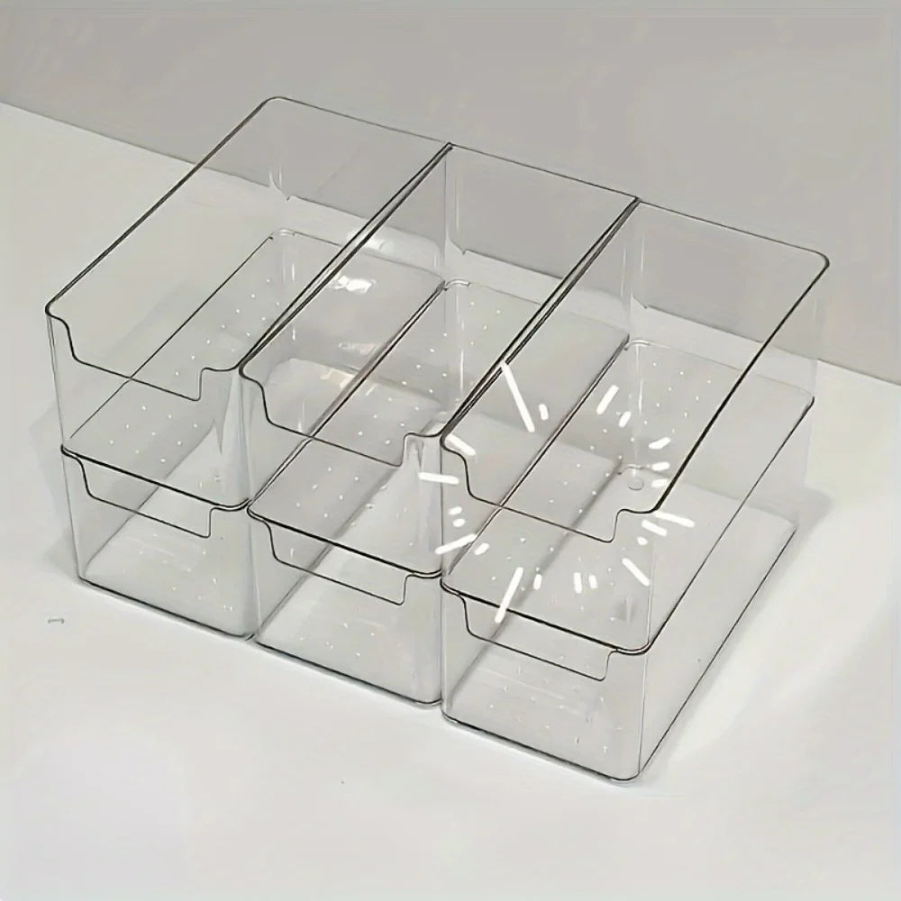 Multifunctional Transparent Storage Box – Durable Desk, Medicine & Home Organizer