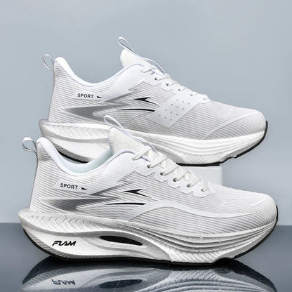 Men’s & Women’s Carbon Plate Running Shoes - Lightweight Breathable Marathon Sneakers with Air Cushion & Non-Slip Sole