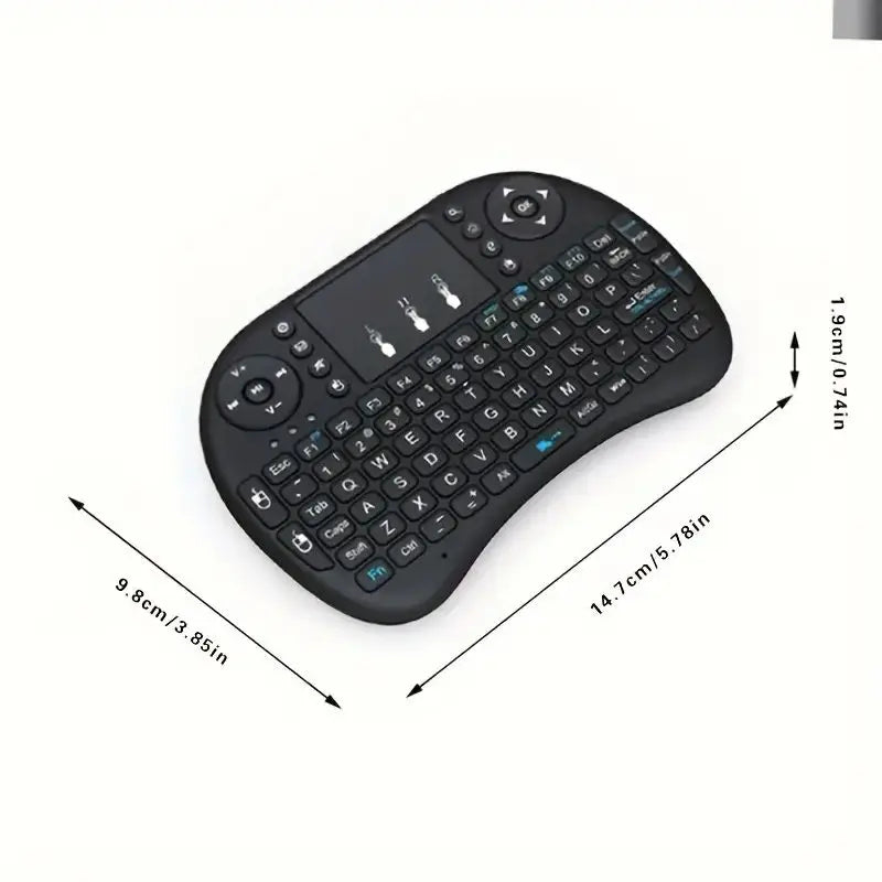 I8 2.4G Mini Wireless Keyboard – Air Mouse Touchpad Remote for Android TV Box, PC & Smart TV