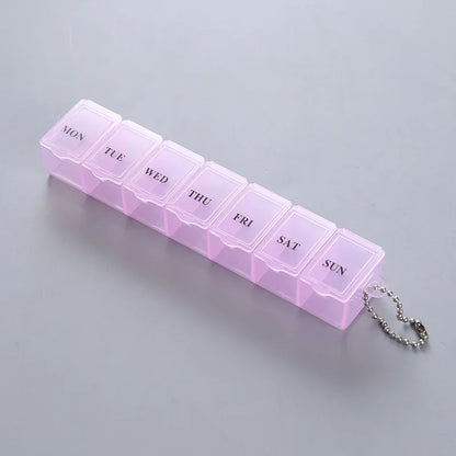 7-Day Weekly Pillbox Organizer – Tablet Holder & Medicine Storage Case for Capsules and Pills