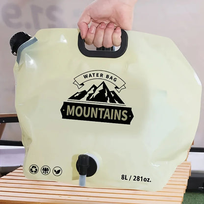 Collapsible Camping Water Container - Reusable Foldable Water Jug with Spout for Hiking & Outdoor Use