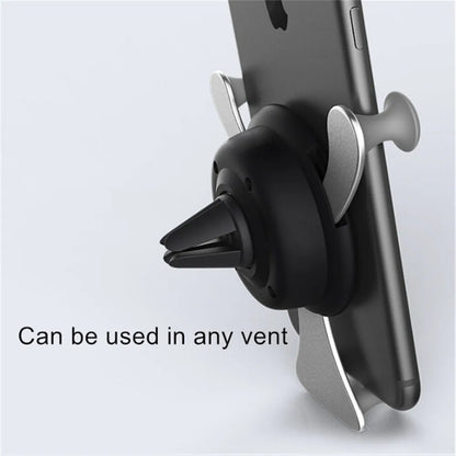 Gravity Car Phone Holder – Air Vent Clip with Smile Face Bear, Mobile Stand for iPhone, Samsung, and GPS Devices