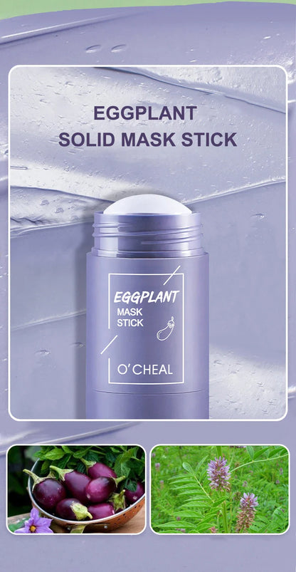 Green Tea & Honey Peach Facial Mask Stick – Pore Cleansing, Moisturizing & Charcoal Mud Mask