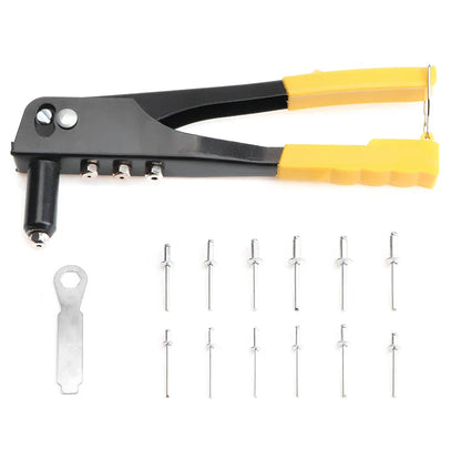 Heavy Duty Hand Riveter Gun Kit – 60/120/200/380pcs Blind Rivet Set with Pliers for Automotive & Home DIY Projects