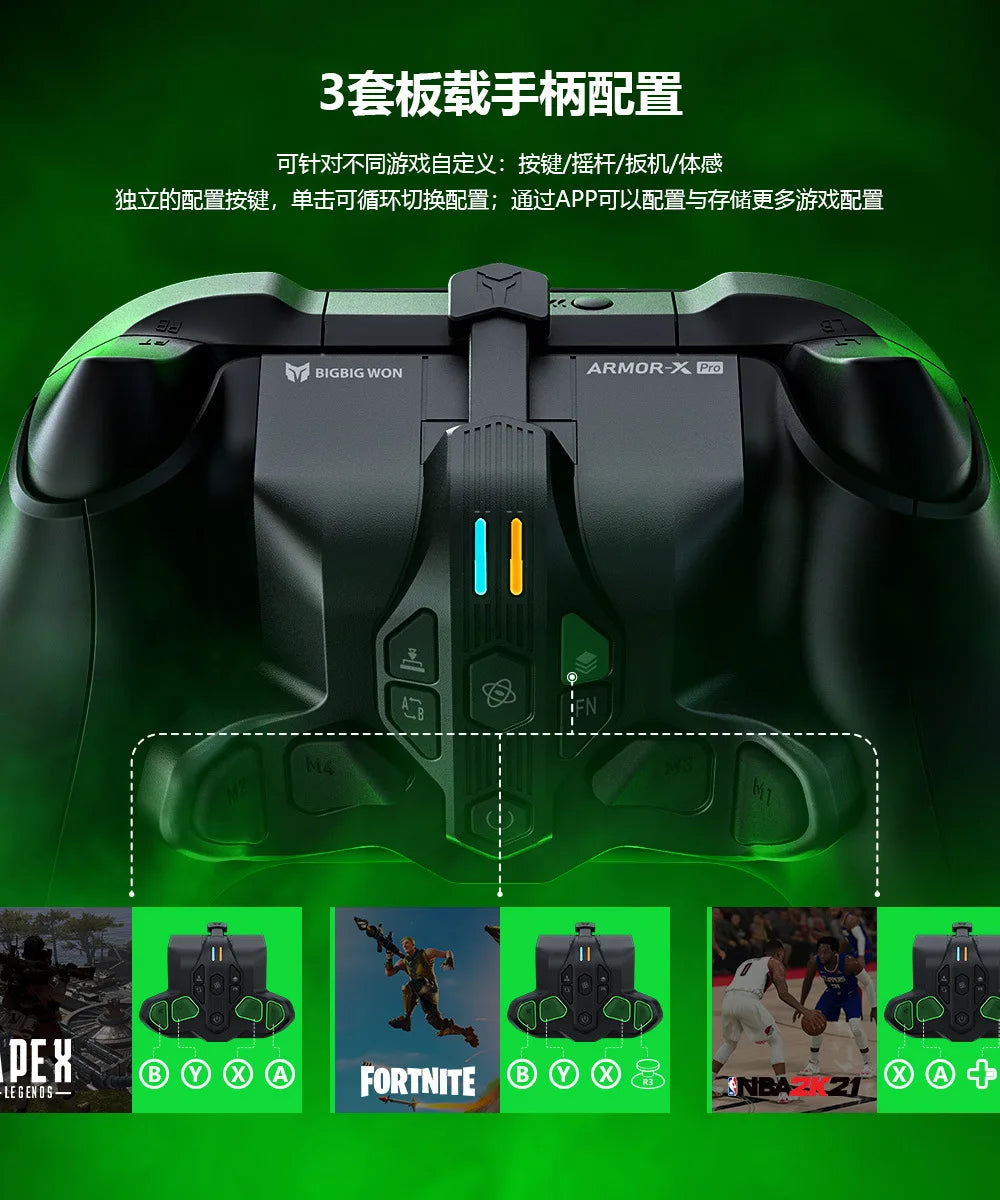 BIGBIGWON Battle Armor XPRO Wireless Back Button – Xbox Series Controller Accessory for Xbox, Switch & PC