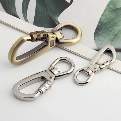 Auto-Locking Dog Leash Carabiner Clip – Swivel Rotating Ring Pet Hook for Outdoor Walking, Keychain & Pet Accessories