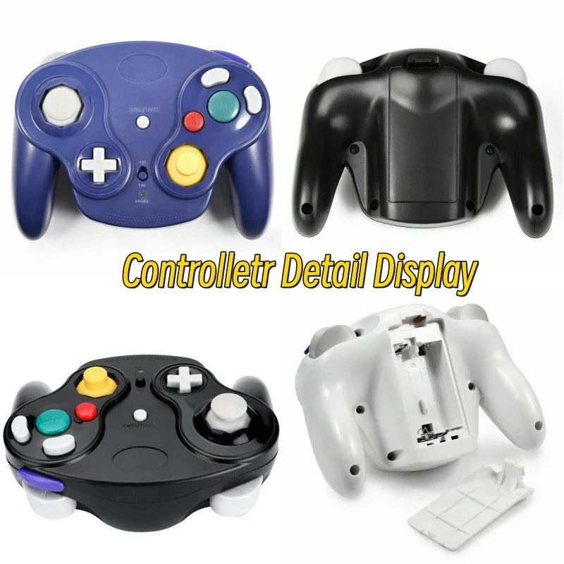 Wireless Gamepad Controller for GameCube – 2.4G Joystick with Adapter, 5 Colors