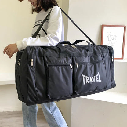 Foldable Travel Bag Y36A – Large Capacity Waterproof Business & Sports Duffel, Wear-Resistant Portable Handbag