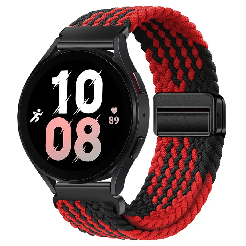 22mm Braided Nylon Watch Band – Loop Sport Strap for OnePlus Watch 3/2, OPPO Watch X/X2/4 Pro & 46mm Smartwatch Bracelet