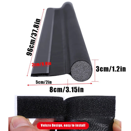 Adjustable Door Bottom Seal Strip - Weatherstrip, Draft Stopper, Anti-Cold, One Side Gap Blocker, Foam Weather Strip for Enhanced Insulation