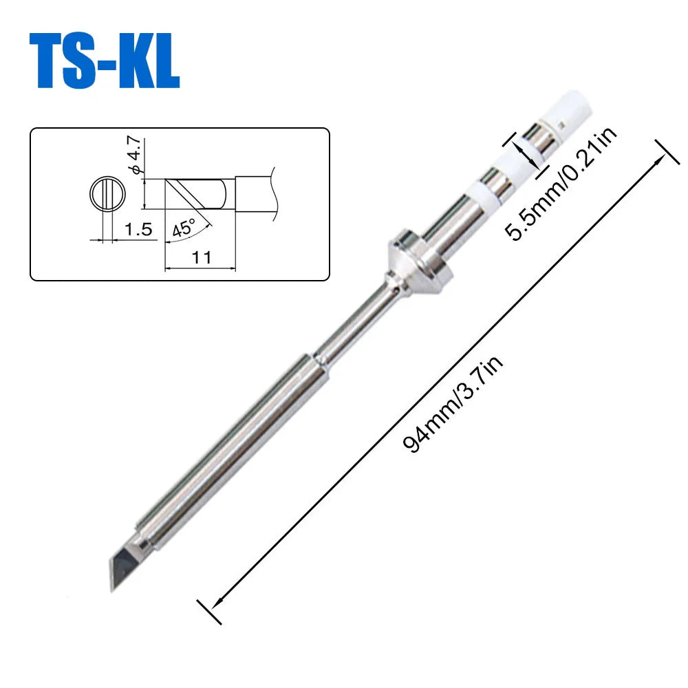 Pine64 TS100 TS101 Soldering Iron Tips – Replacement for Pinecil V2 & TS Series Models, B2 ILS BC2