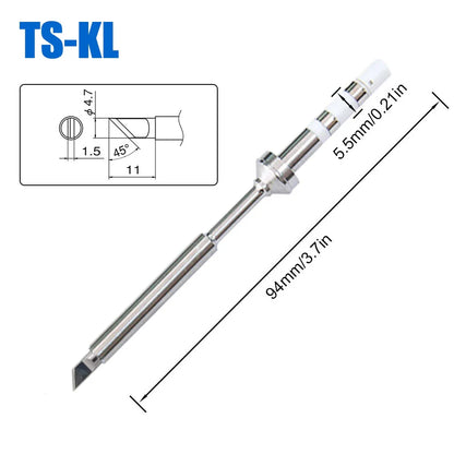 Pine64 TS100 TS101 Soldering Iron Tips – Replacement for Pinecil V2 & TS Series Models, B2 ILS BC2