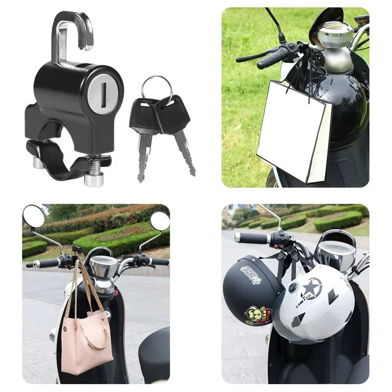 Multifunctional Electric Bike Helmet Lock – Anti-Theft Bicycle Helmet Security Lock Head Fixing Mount Accessory