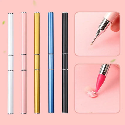 New Diamond Painting Pen Tool – Double-Head Multifunctional Nail Pen, Metal Material, Diamond Painting Accessories