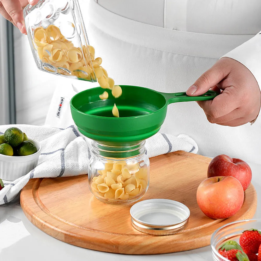 Portable Collapsible Telescopic Funnel - Plastic Folding Telescopic Funnel for Liquid Filling, Wide Mouth Kitchen Tool