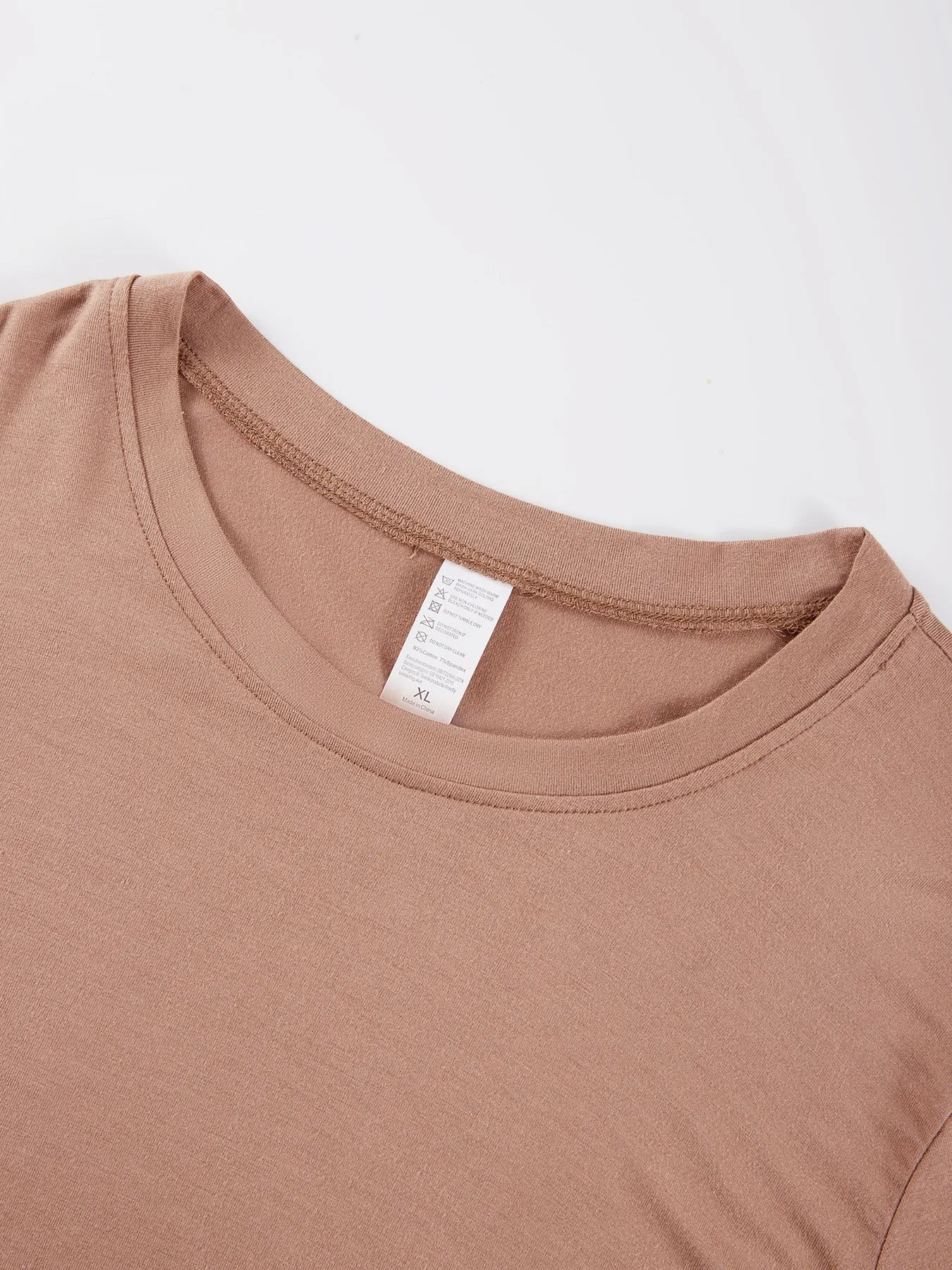 Y2K Women’s Solid Cotton Crop Top – Short Sleeve, High-Elastic O-Neck T-Shirt for Summer Streetwear & Sporty Fashion
