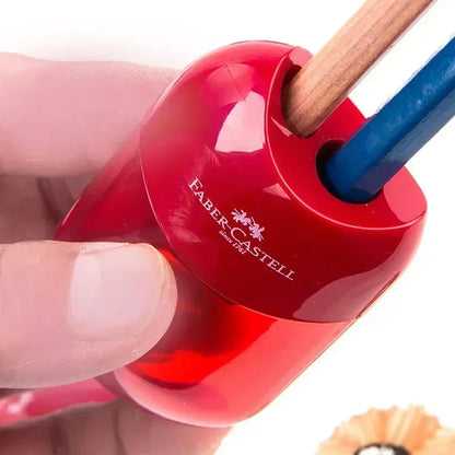 Double & Single Hole Pencil Sharpener – Creative Transparent Stationery Tool for Kids & Students, Portable School Supply Pen Cutter Sharpener