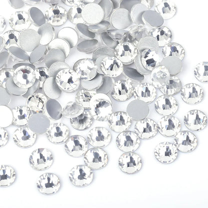 Super Glitter Crystal AB Rhinestones SS3–SS50 – Non-Hotfix Flatback Strass Stones for Nail Art, Fabric, Garment & DIY Decoration