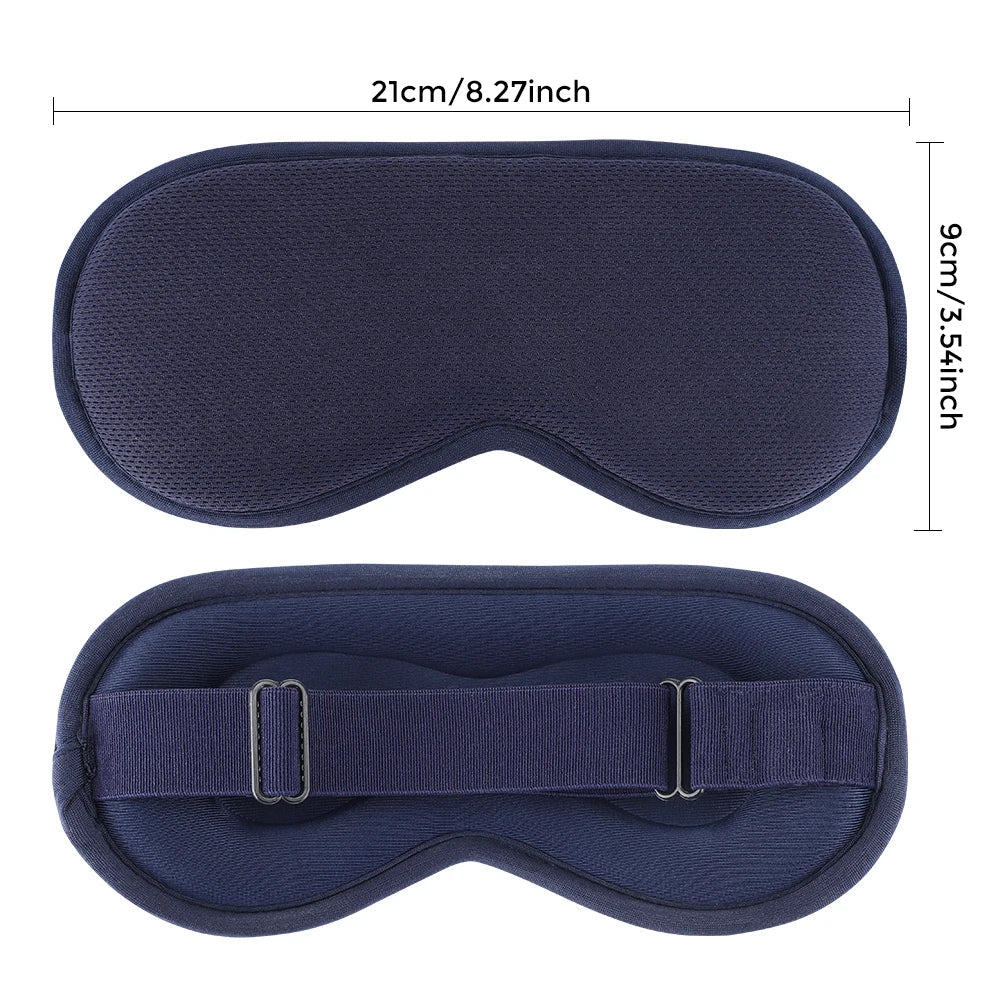 USB Heated Eye Mask with Vibration Massage – Relieve Eye Fatigue, Dry Eyes, and Promote Sleep for Home, Office & Travel