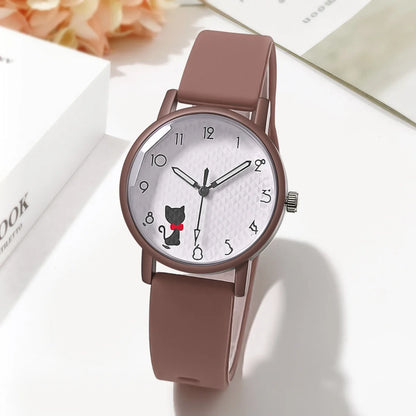 Women’s Casual Quartz Watch – Silicone Strap Wristwatch Gift for Ladies