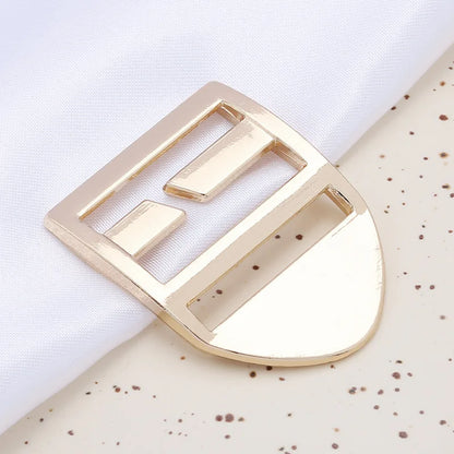 2.5cm Zinc Alloy Adjustable Buckle – Thick Metal Strap Accessory for Knapsacks & Instruments