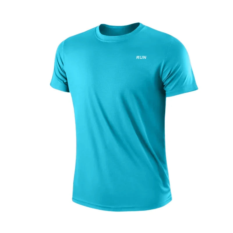 Men's Quick-Dry Sports T-Shirt - Lightweight Moisture-Wicking Short Sleeve Running & Gym Top