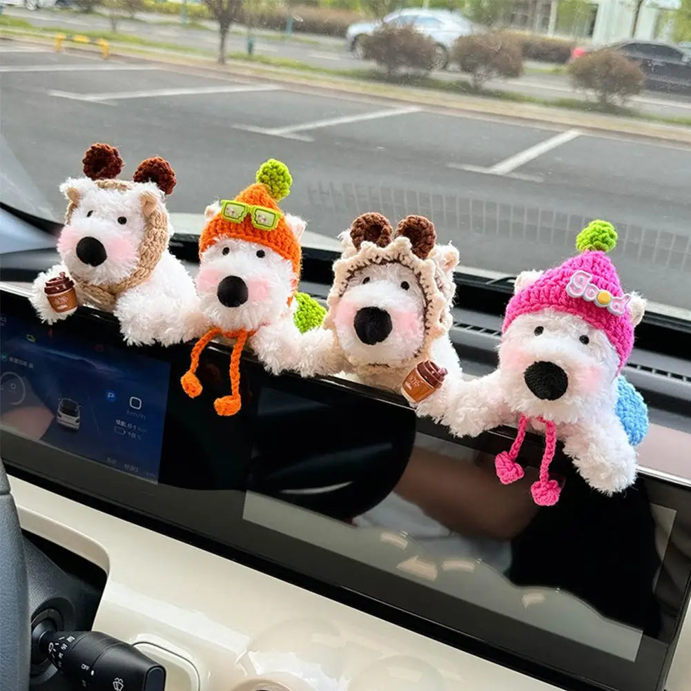 Cute Car Gear Shift Doll - Fun Dashboard, Rearview Mirror & Auto Decor Ornament
