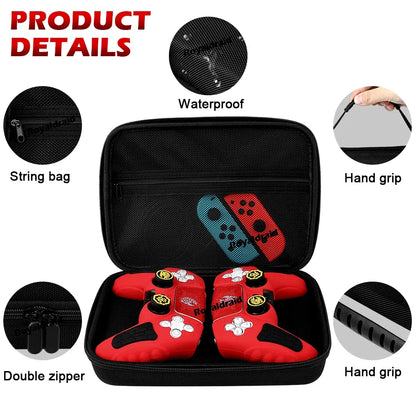 New PS5 Dual Controller Storage Bag – Portable Shockproof Travel Case for PS5, PS4, Switch Pro & Xbox Series Gamepads