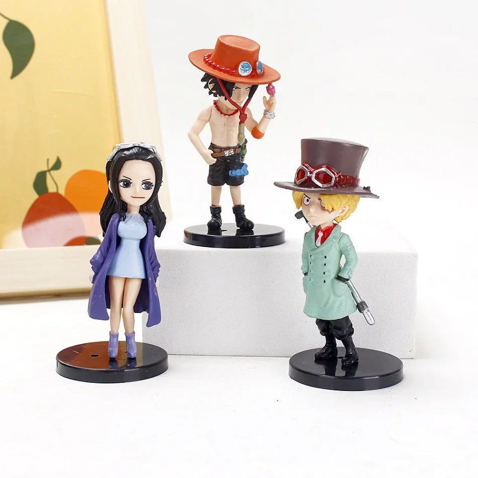 6PCS One Piece Anime Action Figures — PVC Luffy Collectible Dolls | Children’s Toys & Christmas Gift Decorations