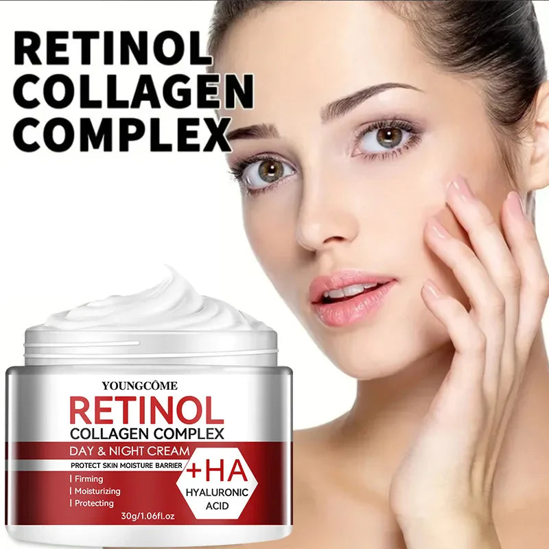 Retinol & Collagen Facial Moisturizing Cream – Deep Hydration Anti-Aging Skin Care, Dry Skin Repair & Nourishing Face Cream