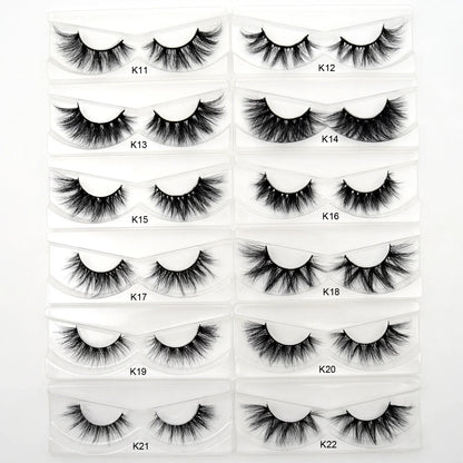 Visofree 3D Mink Eyelashes – 30/40/100 Pairs Handmade Full Strip Lashes with Tray, Cruelty-Free False Lashes for Makeup