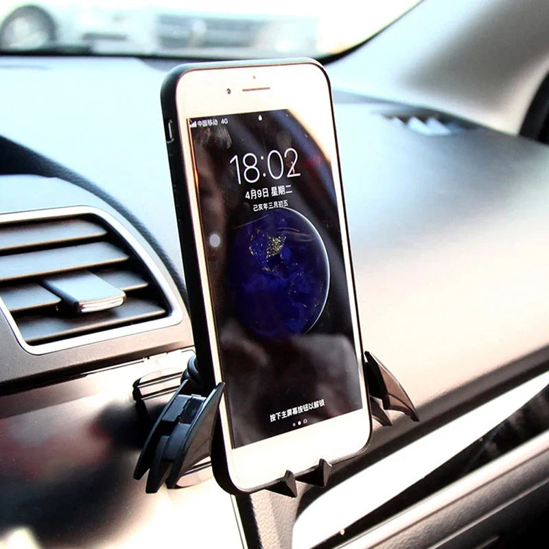 Bat-Shaped Gravity Car Phone Holder - Universal Air Vent Mount for 4-6.5 Inch Devices