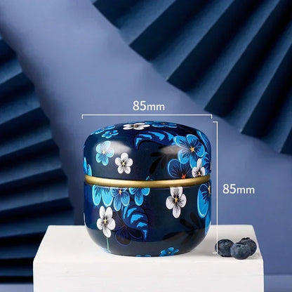 Portable Tea Caddy Tin Box – Sealed Storage Container for Tea, Coffee, Candy & Snacks | Mini Metal Organizer for Kitchen & Travel Storage