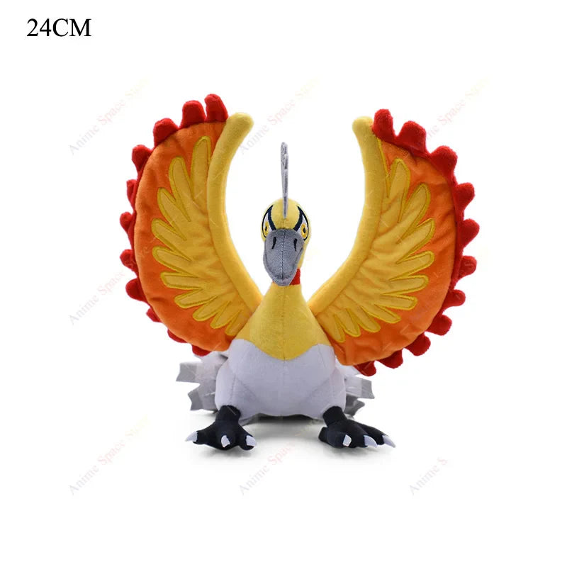 Anime Shiny Pokémon Plush Toys — Charizard, Mega Evolution X, Articuno & Lucario Stuffed Dolls Christmas Gift for Kids