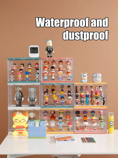 Blind Box Display Rack – Acrylic Bubble Mat Storage Cabinet, Dustproof Doll & Figurine Display Box