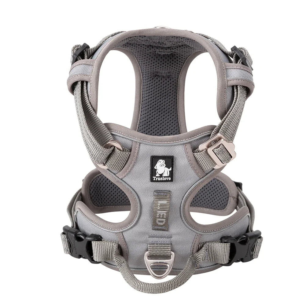 TRUE LOVE TLH5654 Reflective No-Pull Adjustable Nylon Dog Harness Step-In Comfortable Control Pet Walking Harness