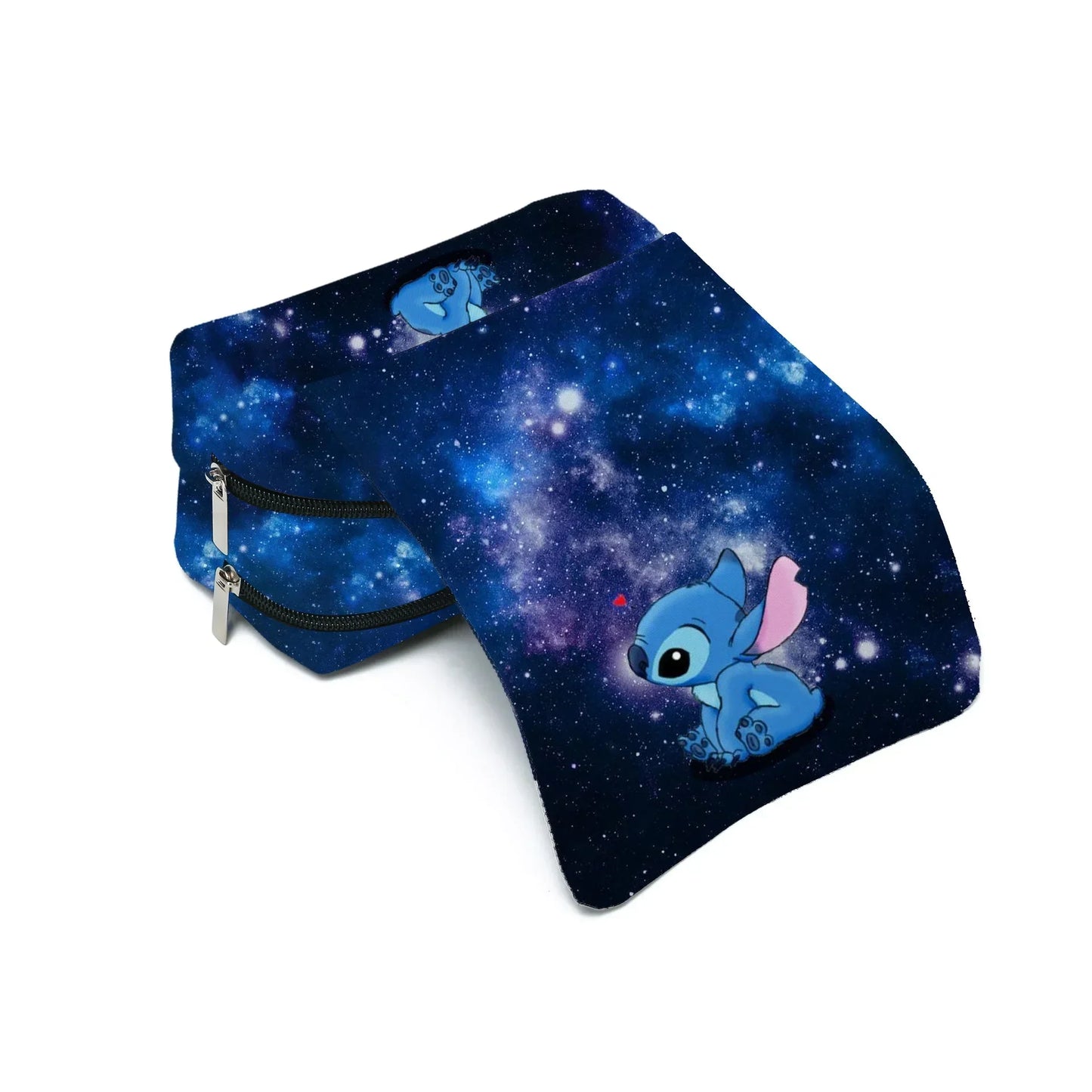 Anime Stitch Fully Printed Flap Pencil Case – Cartoon Stationery Bag for Primary & Secondary Students