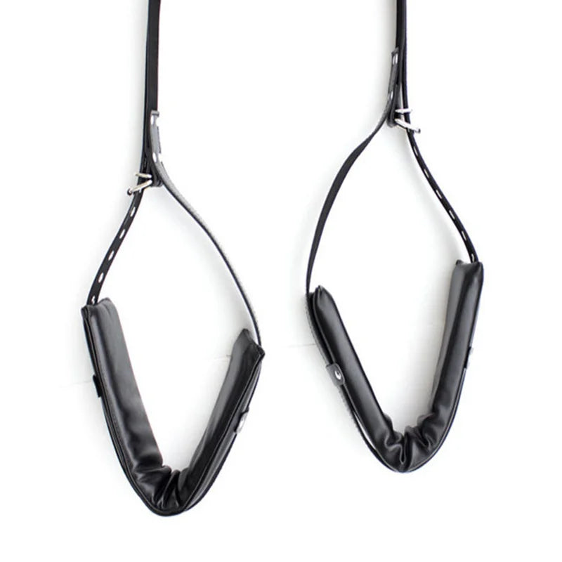 Adjustable BDSM Bondage Set – Handcuffs, Ankle Cuffs & Open Leg Restraints for Couples, Adult Fetish Games for Women