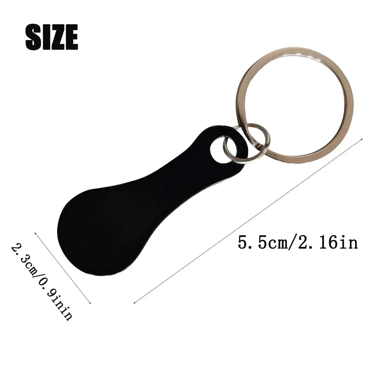 Shopping Cart Token Keychain – Portable Stainless Steel Key Ring for Daily Use Accessories
