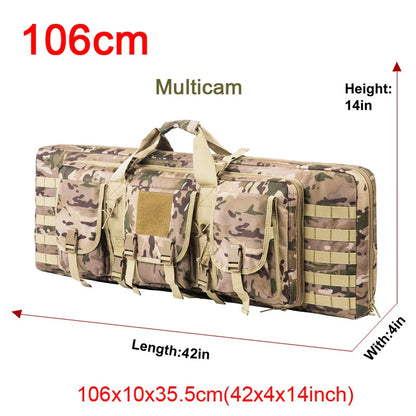 LQARMY Tactical Double Rifle Case – Molle Backpack Gun Holster for Hunting, Sniper & Airsoft (32/38/42/48 inch)