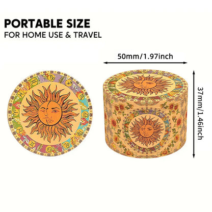 Mini 4-Layer Metal Herb Grinder — 63mm Zinc Alloy Tobacco & Dry Herb Crusher for Smoking Accessories