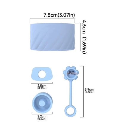7.5cm Anti-Slip Silicone Bottle Bottom Sleeve - Spill-Proof Stopper Pad for Stanley Iceflow 40oz & Hydroflask 12-24oz