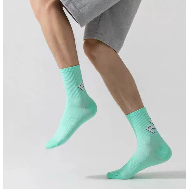 Running Compression Socks – Short Tube Athletic Sports Socks for Men & Women, Anti-Slip Cushion Marathon, Fitness & Basketball Performance Socks