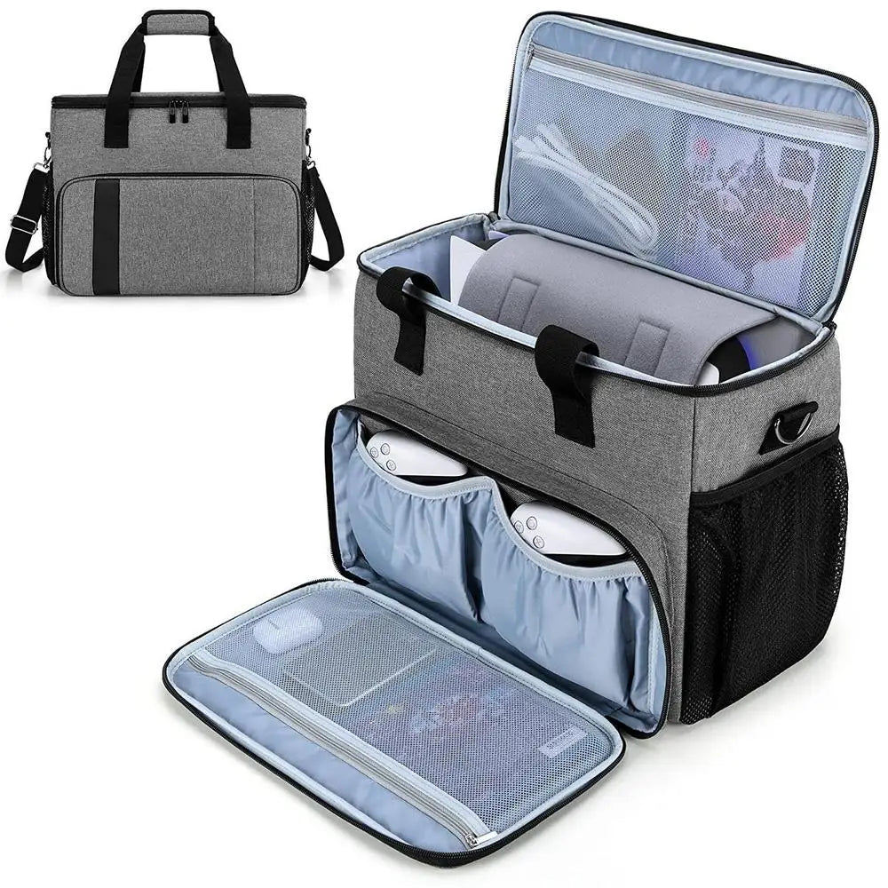 Carrying Bag for PS5/PS4/Xbox/Nintendo Switch – 15.6" Laptop & Game Console Storage Handbag