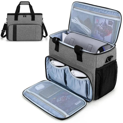 Carrying Bag for PS5/PS4/Xbox/Nintendo Switch – 15.6" Laptop & Game Console Storage Handbag