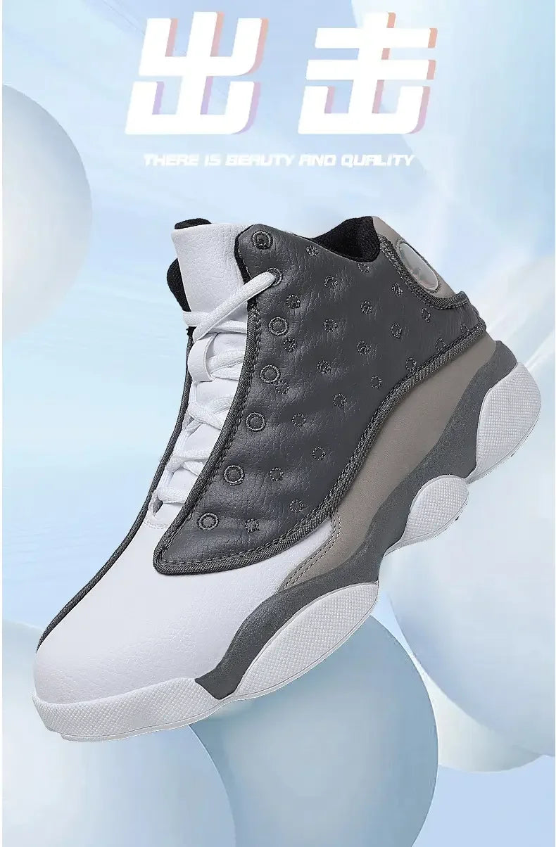 Outdoor Basketball Shoes - Non-Slip Rubber Sole, Wear-Resistant High-Top Athletic Sneakers