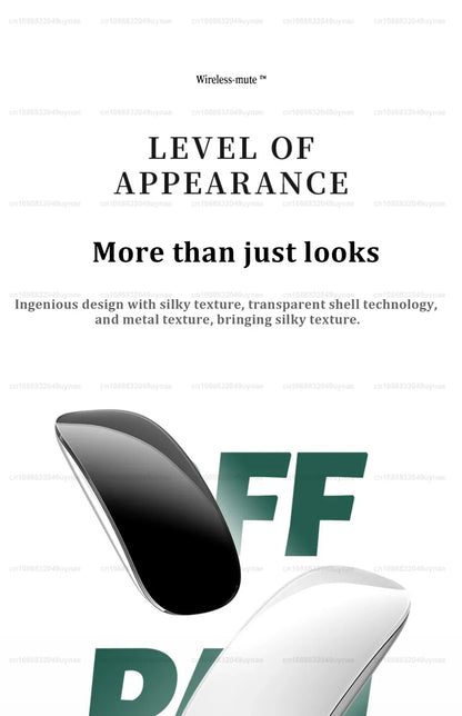 Apple Original Magic Mouse, Multi-Touch Bluetooth 5.0 Wireless Mouse for MacBook Pro/Air, iPad, Laptop, and Tablet PC