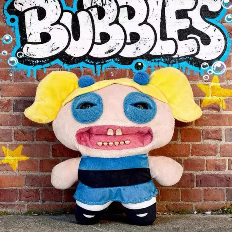 Funny Fangs Monster Plush Toy - Soft Fluffy Cartoon Stuffed Doll & Collectible Gift